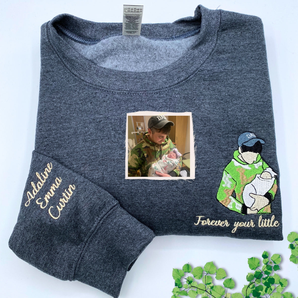 Personalized Portrait Father's Day Gifts for Father and Son Sweatshirts, Hoodies