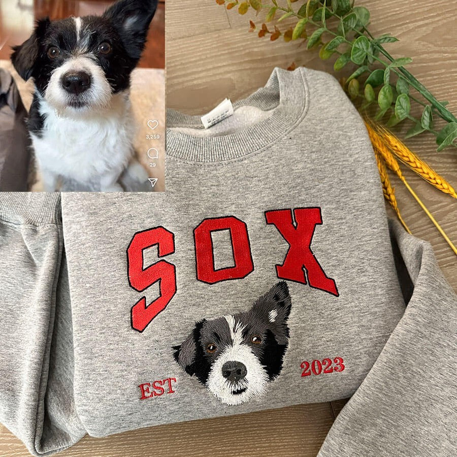 Sweat-shirt pour animaux de compagnie brodé personnalisé 